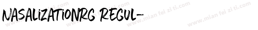 NasalizationRg Regul字体转换